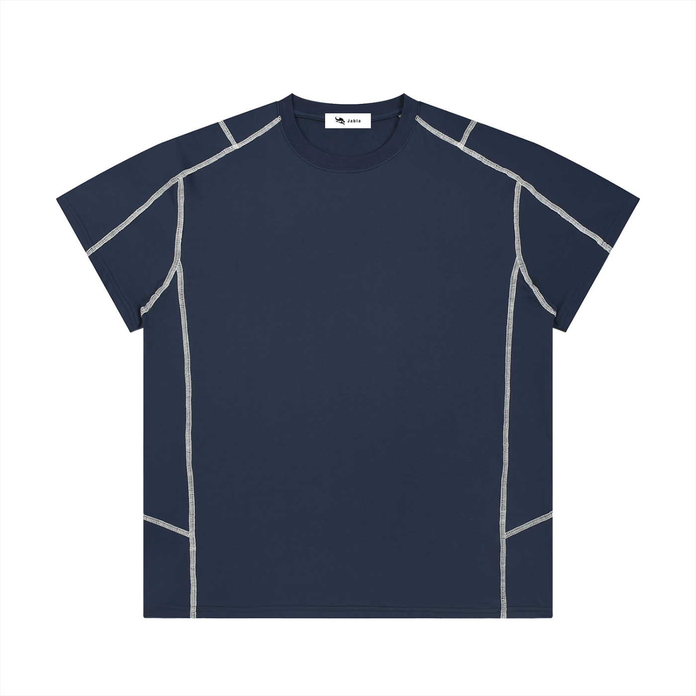 Unisex Contrast Stitch  Regular Fit T-Shirt